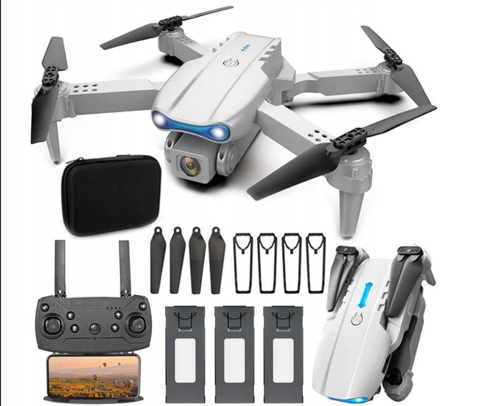 DRONE TECHNOID REMOTE CONTROLLED 3 AKU WIFI CAMERA 500M 45Min 40KM/h PREMIUM Packaging status original