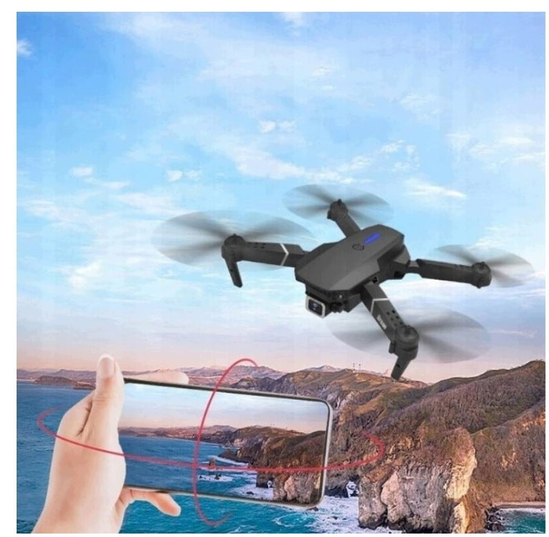 DRONE WITH 4K HD CAMERA D88 E88 PRO 150 m 1800 mAh 2 batteries. Manufacturer code 703944