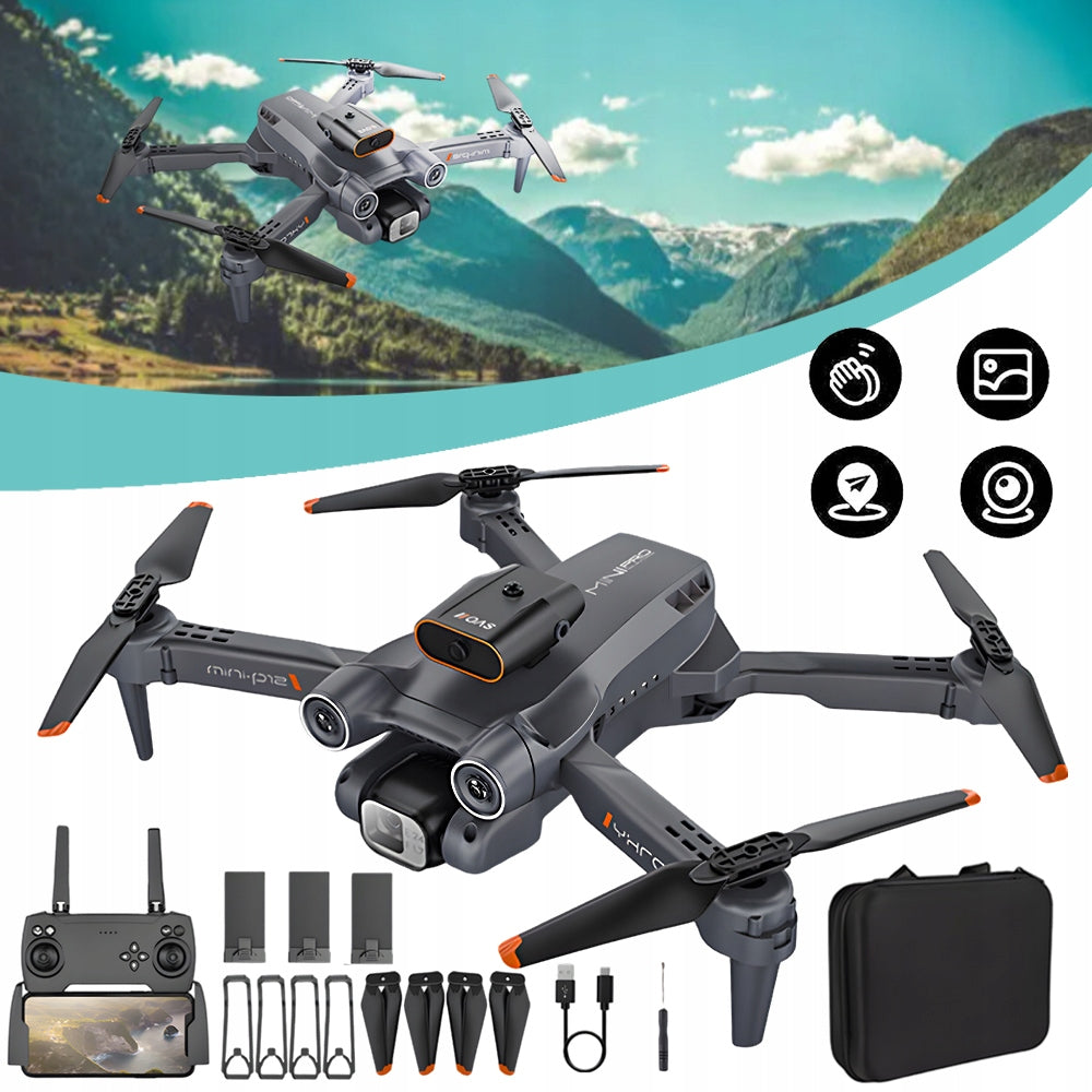 DRONE WITH 720P HD CAMERA, WIFI FPV DRONE FOR BEGINNERS, WITH 3 BATTERIES