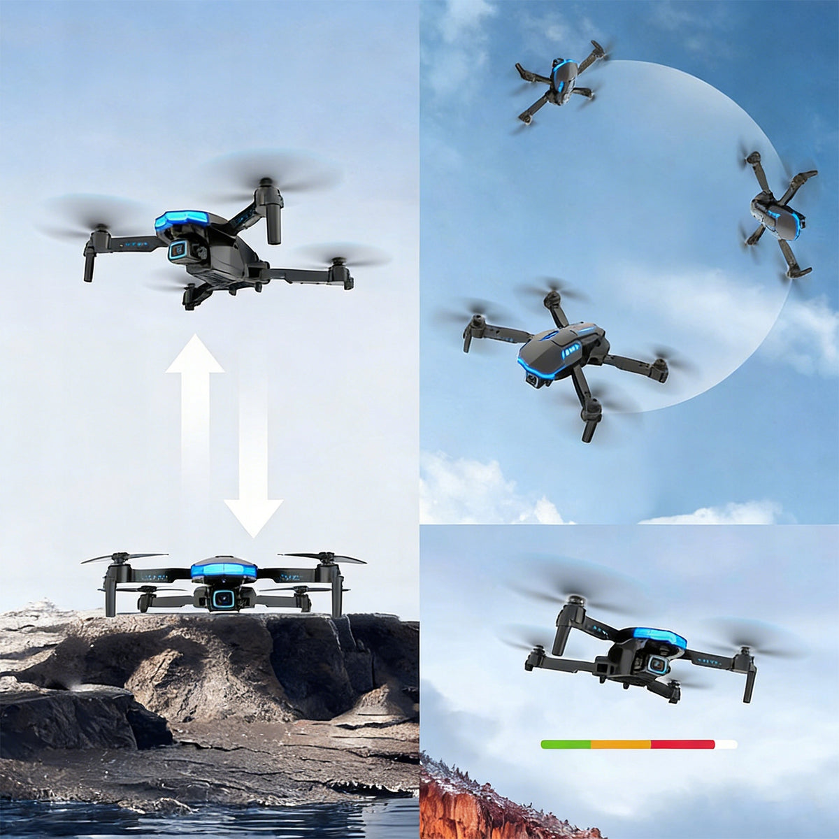 DRONE WITH CAMERAS AND 2 BATTERIES SPEED CONTROL 360 DEGREE ROTATION Manufacturer code gnbgftrnhb