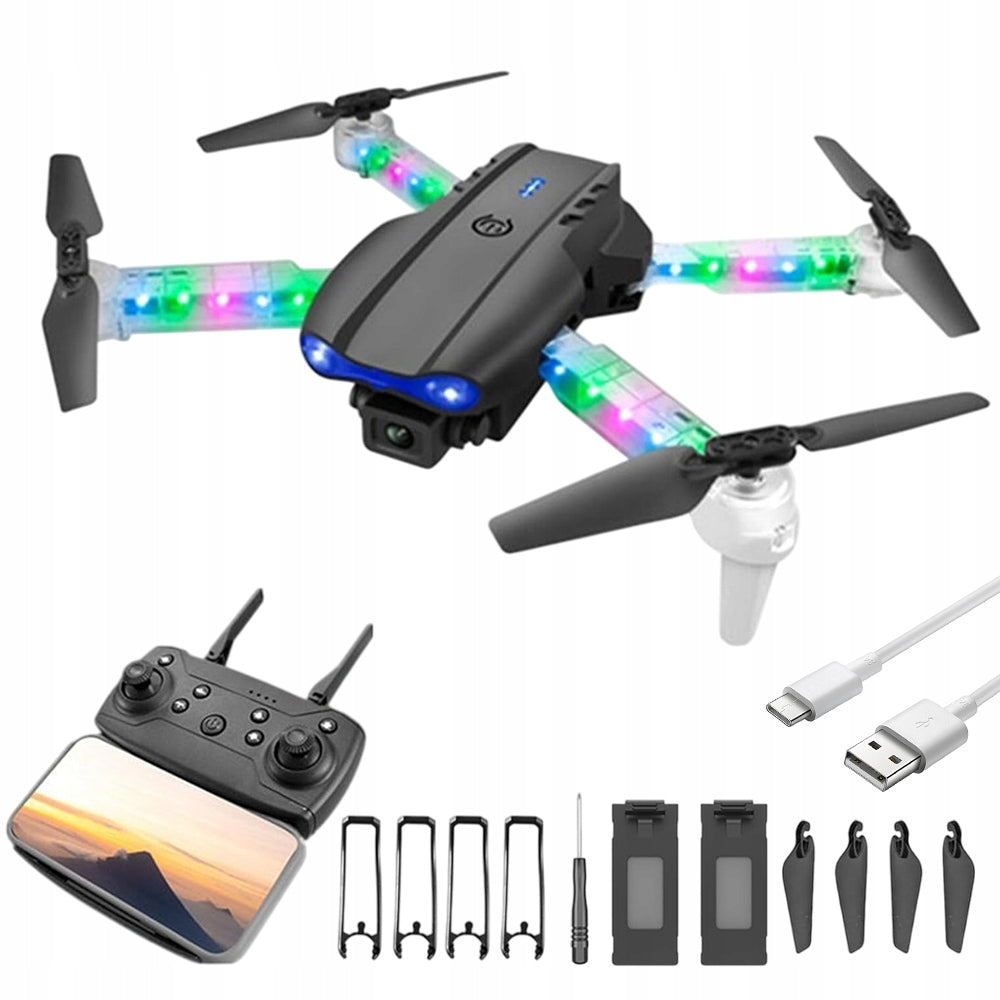 DRONE WITH DUAL CAMERA AND AERIAL PHOTOGRAPHY FUNCTION, WIFI AND LIGHTING