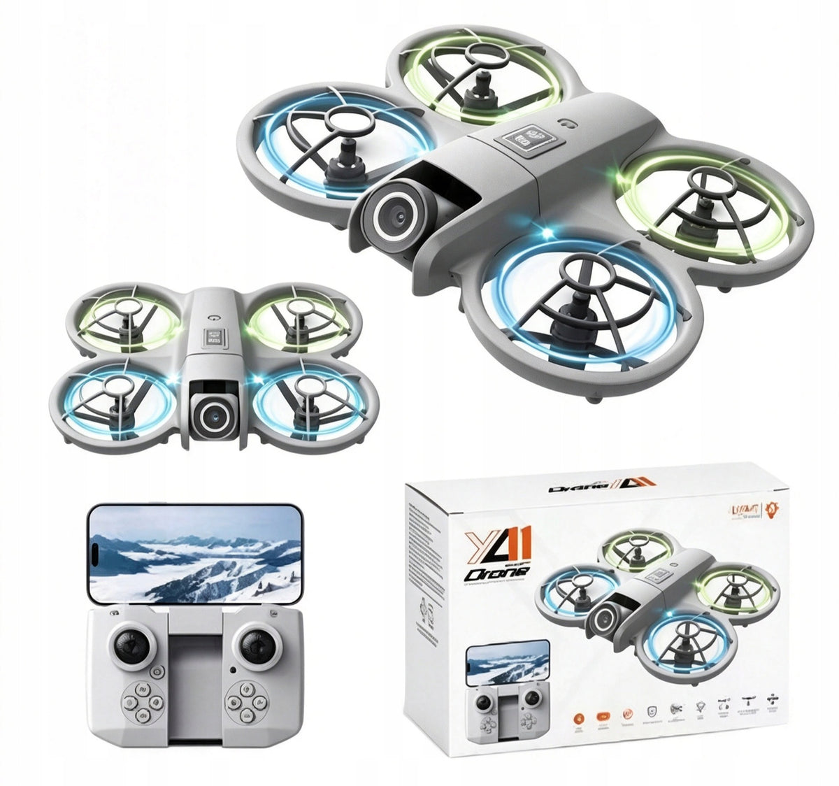 DRONE YL01 PRO WIFI CAMERA 4K 350m FPV FOLDING CASE GIFT FOR BABY