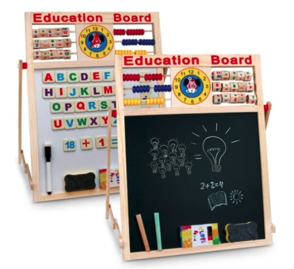 DRY ERASE CHALKBOARD DOUBLE-SIDED EDUCATIONAL MULTIFUNCTIONAL