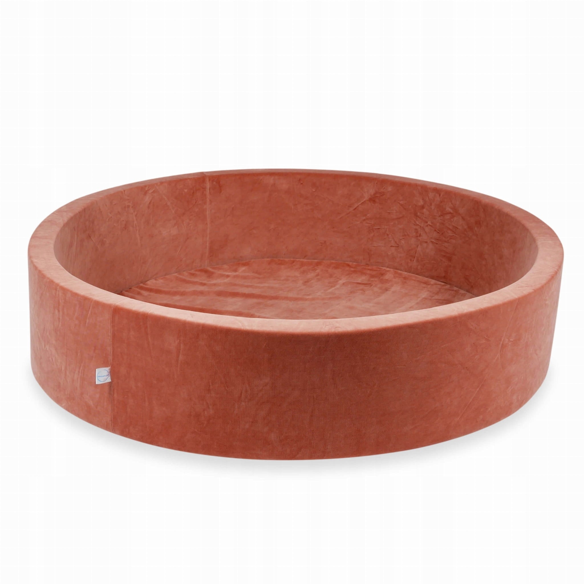 DRY POOL without balls PLAYPEN for children 130x30cm Soft Canyon Clay round