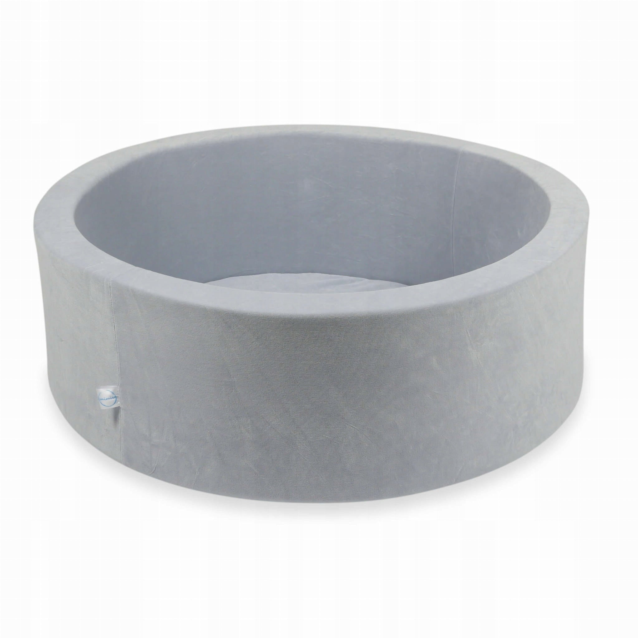 DRY POOL without balls PLAYPEN for children 90x30cm Soft Light Grey Round