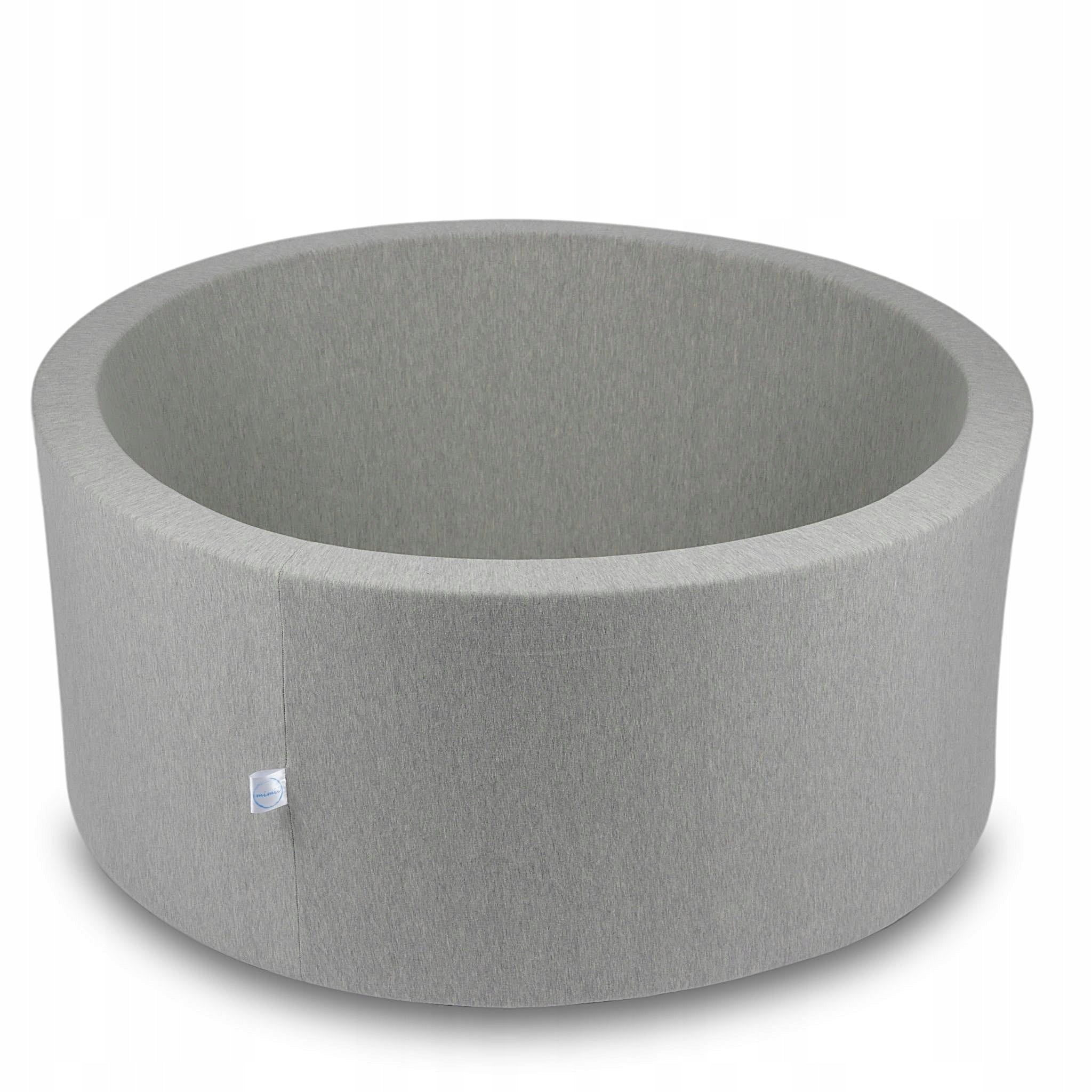 DRY POOL without balls PLAYPEN for children 90x40cm Light grey round
