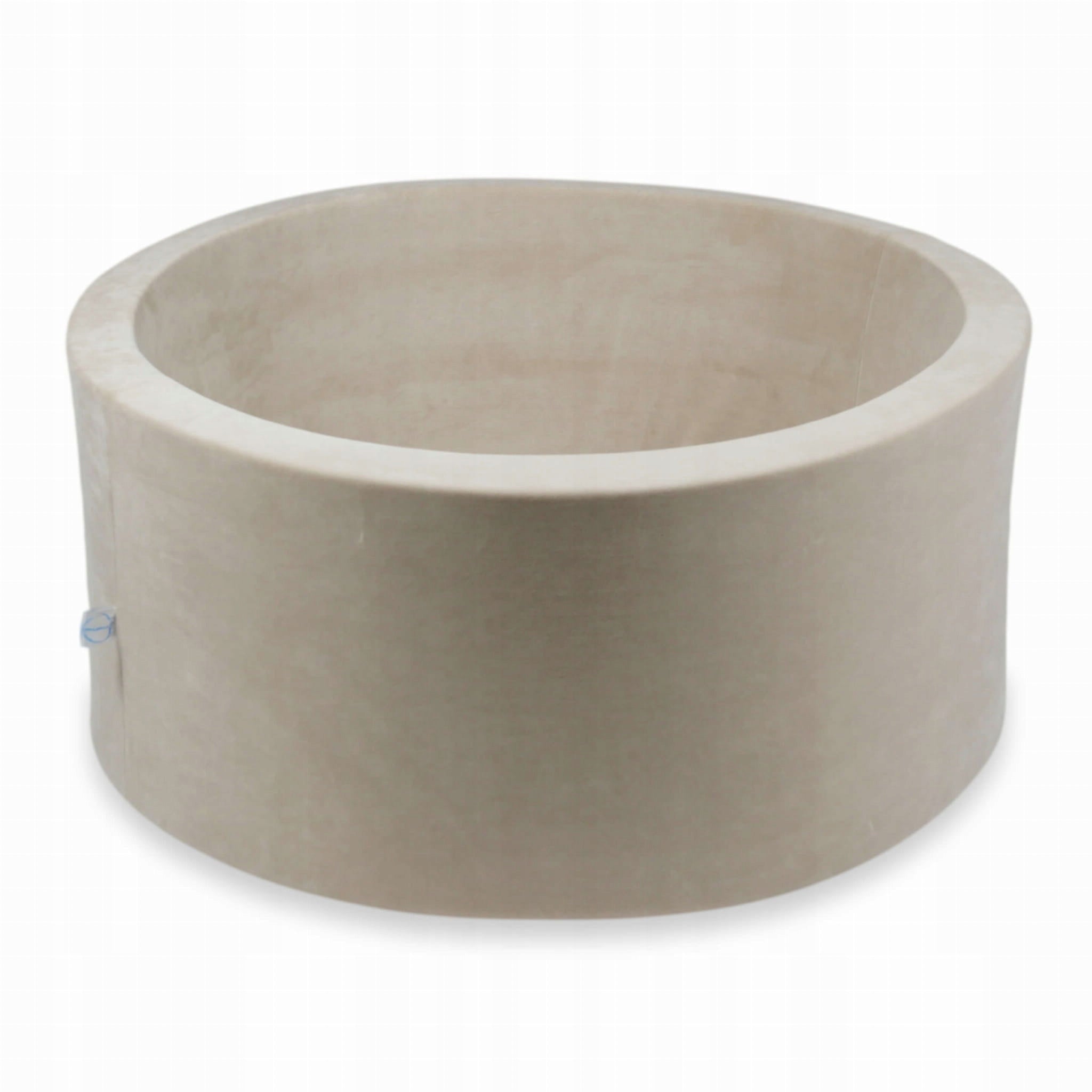 DRY POOL without balls PLAYPEN for children 90x40cm Velvet Soft Beige round