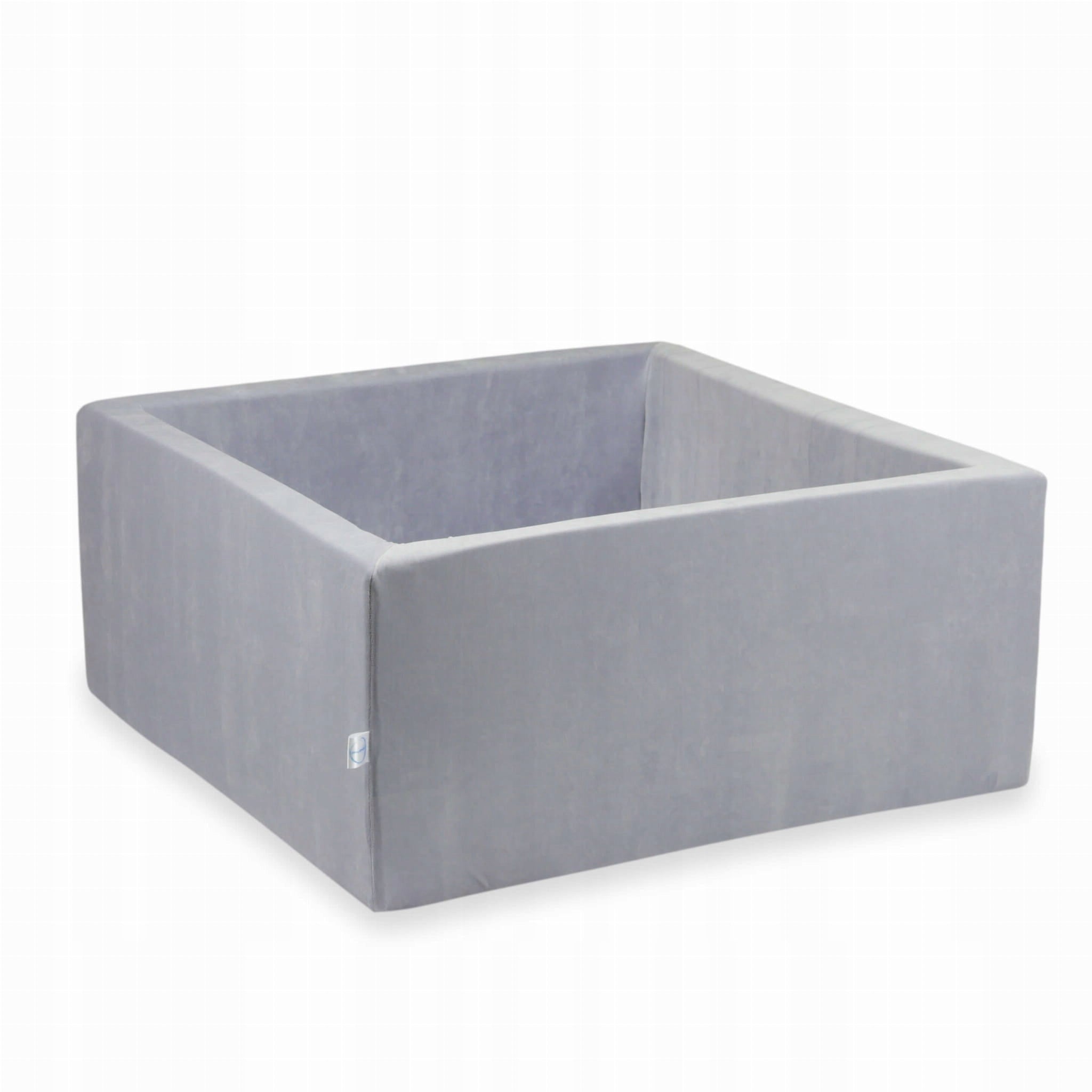 DRY POOL without balls PLAYPEN for children 90x90x40cm Soft Light grey square