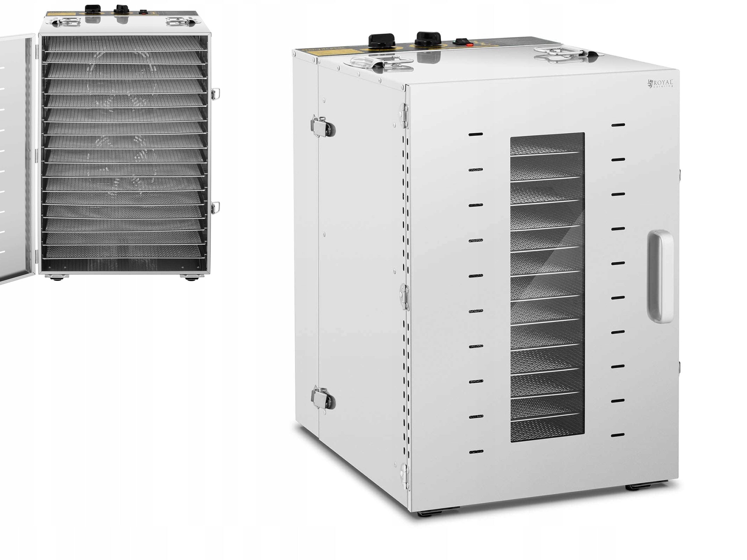 DRYER DEHYDRATOR 16 LEVELS 1500W TIMER INOX