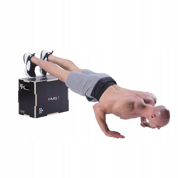DSC03 PLYOMETRIC BOX BLACK 500x400x300MM HMS Brand HMS