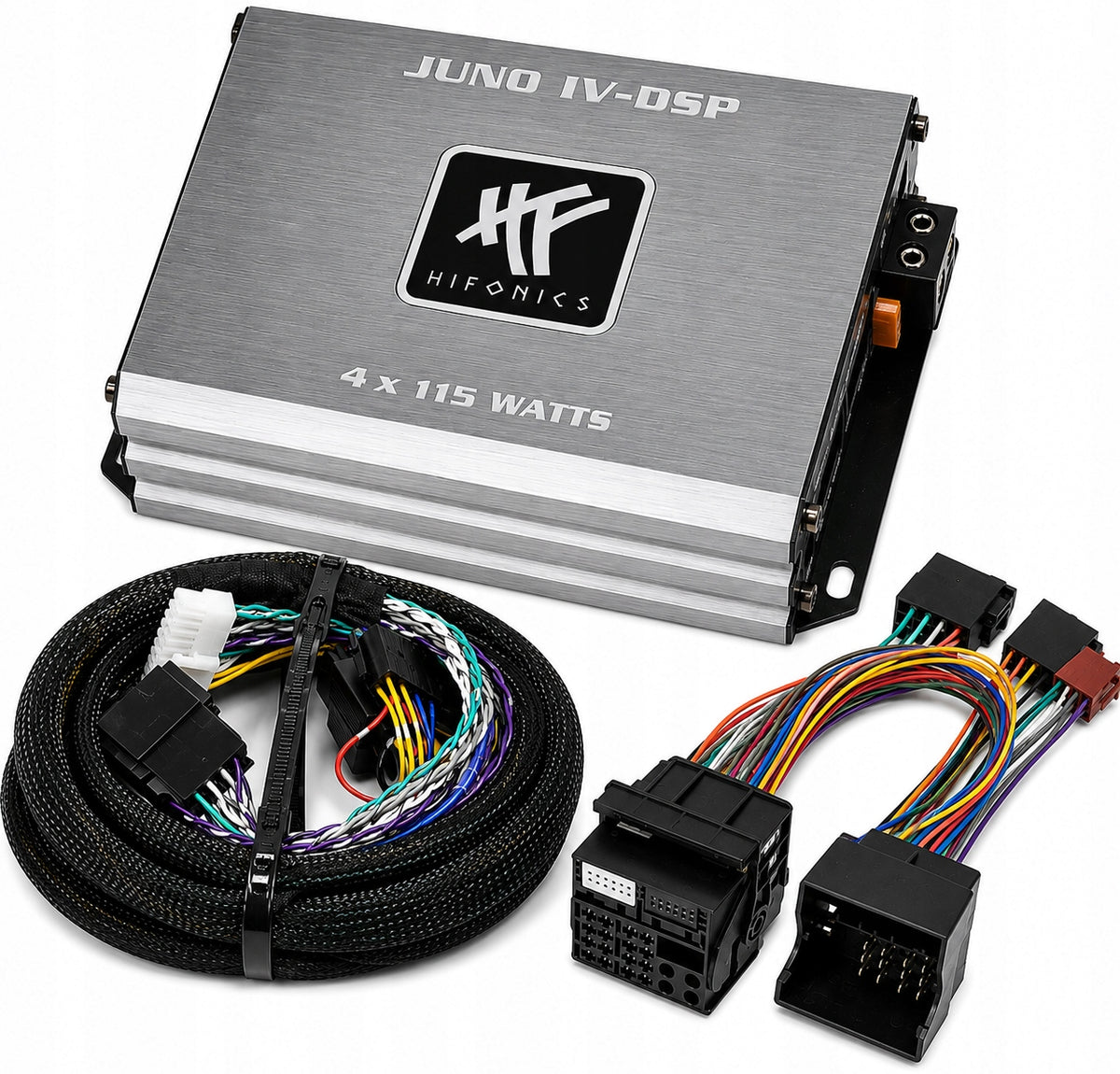 DSP BMW PLUG&PLAY AMPLIFIER HIFONICS JUNO IV-DSP + QUADLOCK BMW