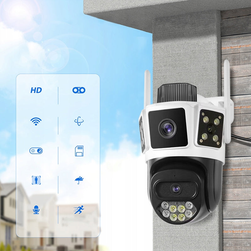 DUAL CAMERA 2X5MP 5GHz OUTDOOR ROTATING IP WIFI ALARM DETECTION WHITE Certificates of conformity CE WEEE