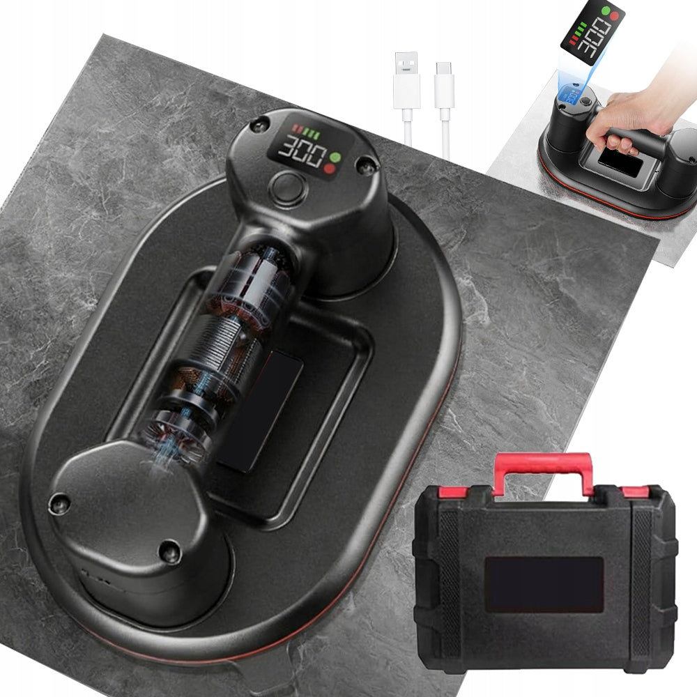DUAL MOTOR VACUUM SUCTION CUP 300KG FOR CONSTRUCTION WITH 4000MAH BATTERY Packaging status original