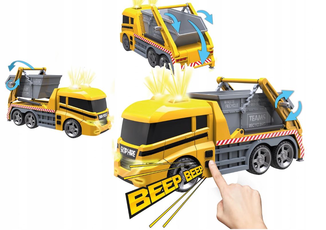 DUMEL CITY FLEET GARBAGE TRUCK WITH CONTAINER 63941 Vehicle type police