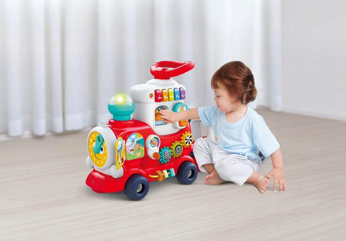 DUMEL DISCOVERY RIDER WALKER PUSHER INTERACTIVE TRAIN 4in1 Packaging status original