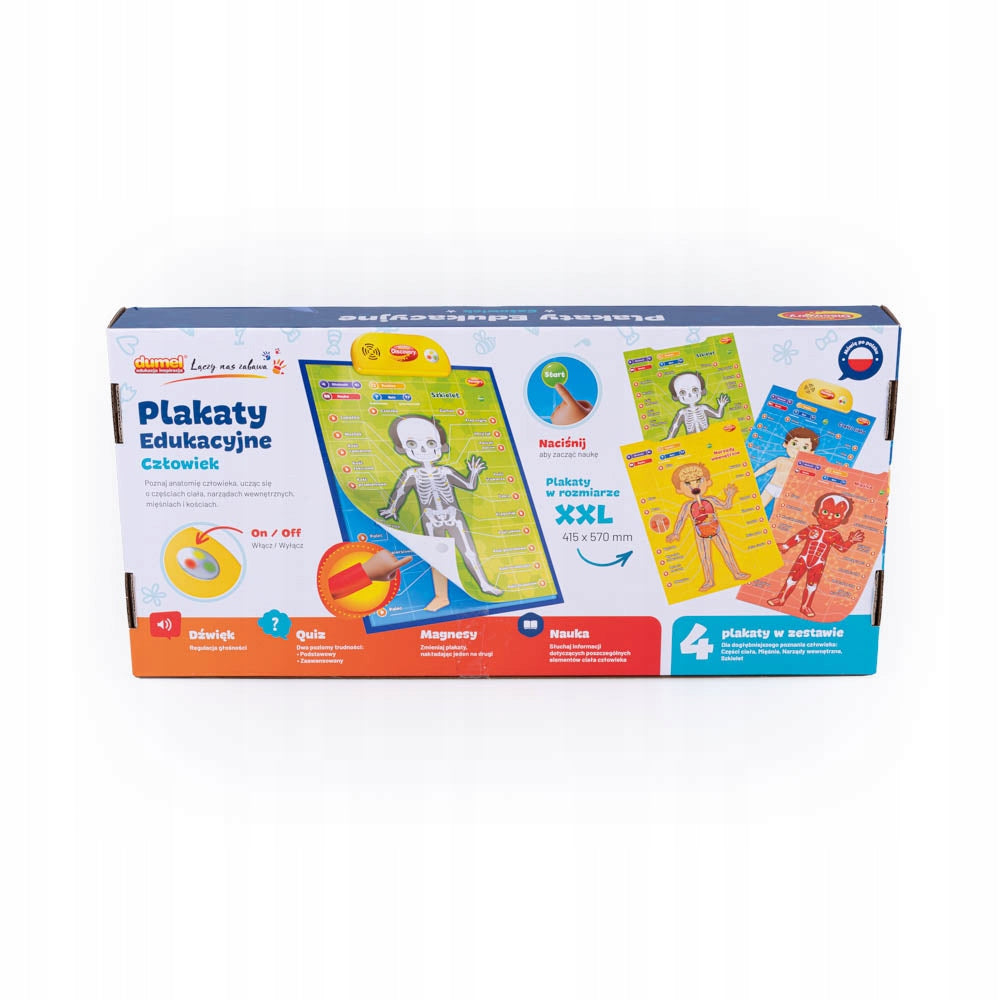 DUMEL EDUCATIONAL POSTERS - MAN Kid's age 5+ years