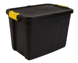 DURABLE CONTAINER 60L BOX WITH LOCKABLE LID 60x40x40CM
