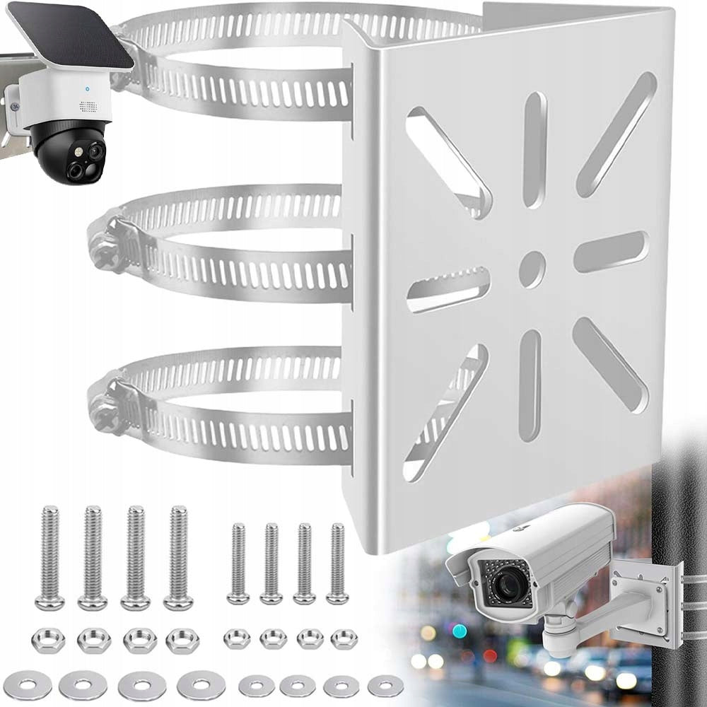 DURABLE GUTTER HOLDER FOR STAINLESS STEEL SECURITY CAMERAS