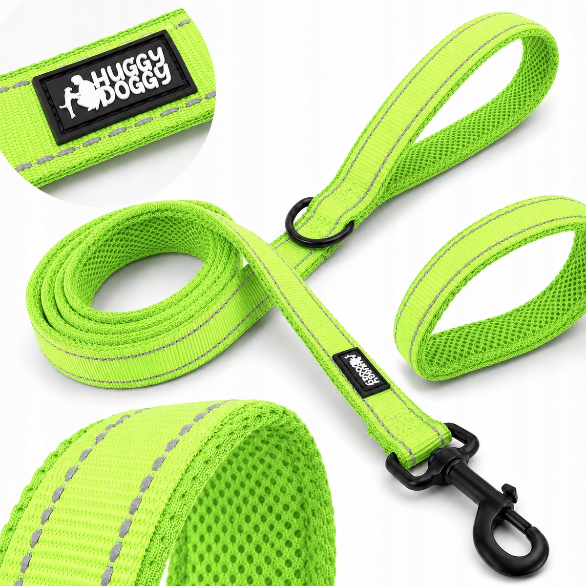 DURABLE Lanyard for big dog 2m strong green HUGGY DOGGY Shepherd L