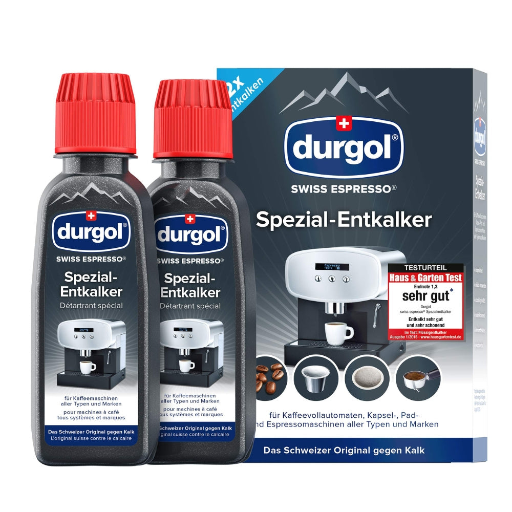 DURGOL Swiss Espresso Liquid Descaler for Espresso Machines Liquid 2x125ml