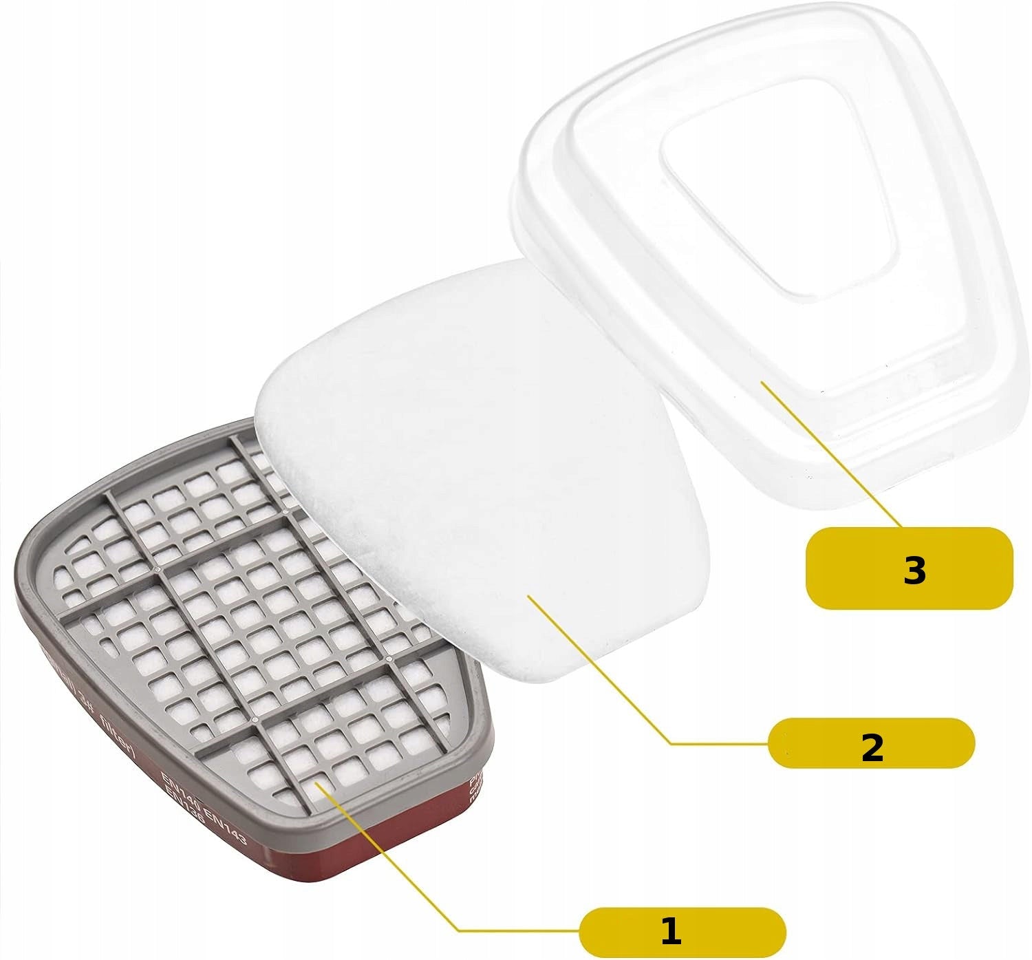 DUST MASK 6800 PROTECTIVE + 2 CARBON CARTRIDGES + 12 FILTERS Manufacturer code 4896022072950