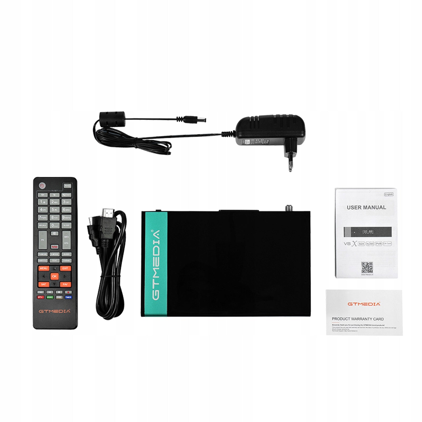 DVB-S, DVB-S2, DVB-T GT Media V8X decoder Brand GT Media