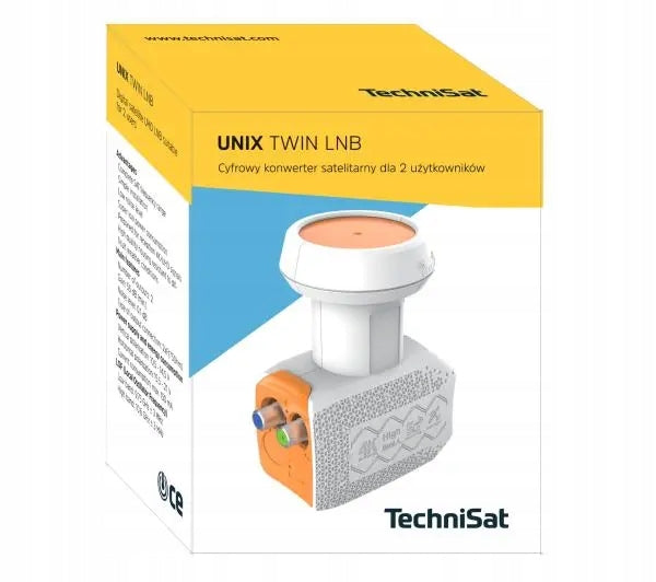 DVB-S / DVB-S2 satellite converter Dual TechniSat UNIX Twin LNB 40 mm Manufacturer code 76-4802-00
