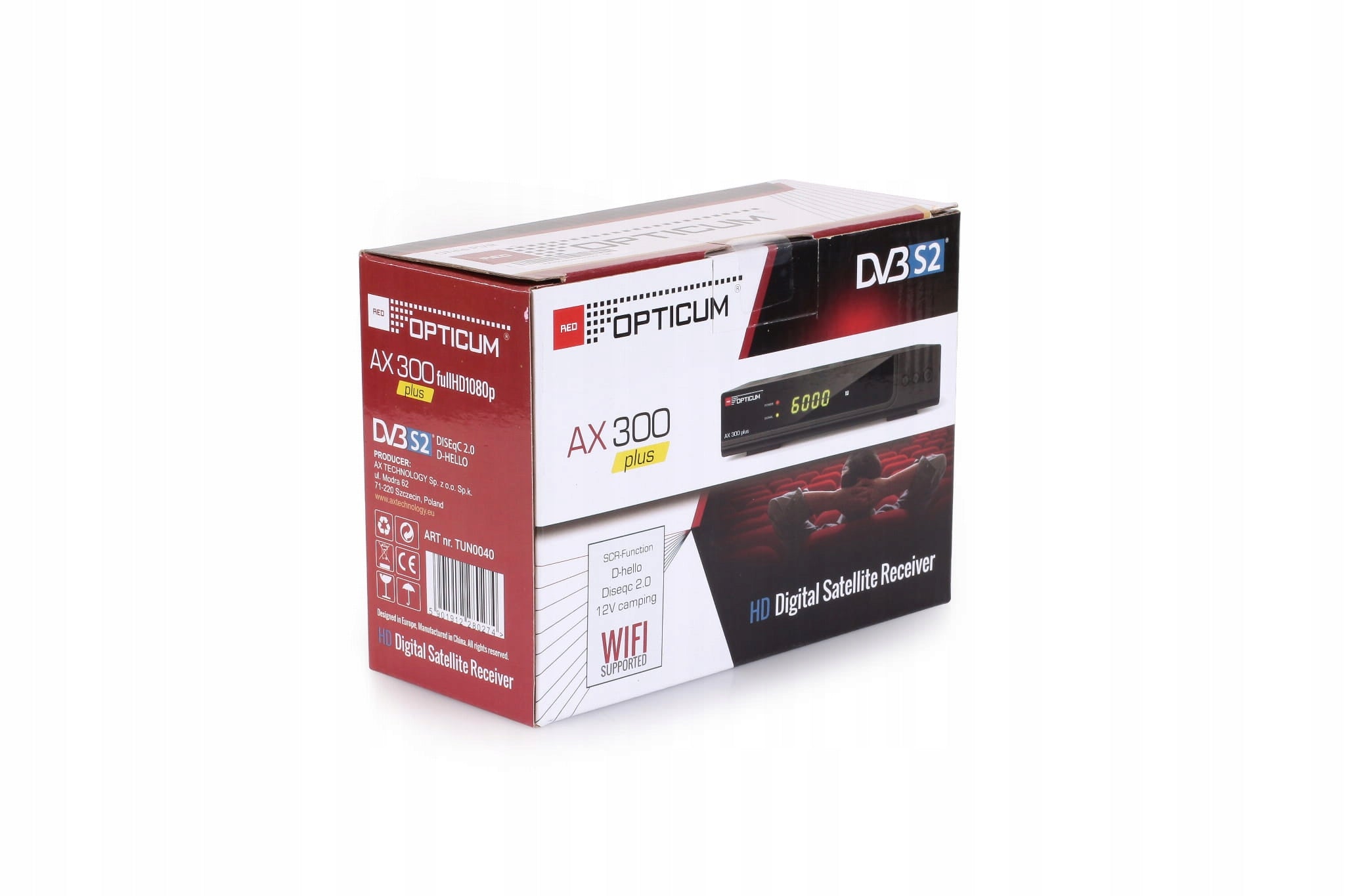 DVB-S decoder, DVB-S2 Opticum HD X300 Plus Manufacturer code HD X300 Plus