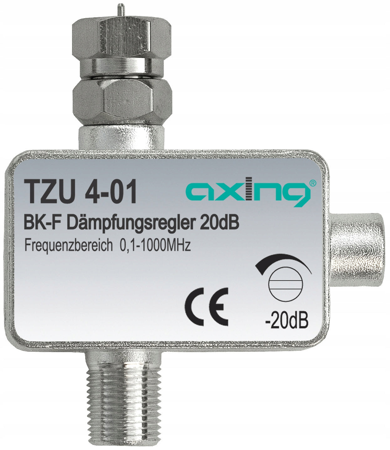DVB-T DVB-C Signal Silencer 20dB Adjustable AXING for Terrestrial TV Installation