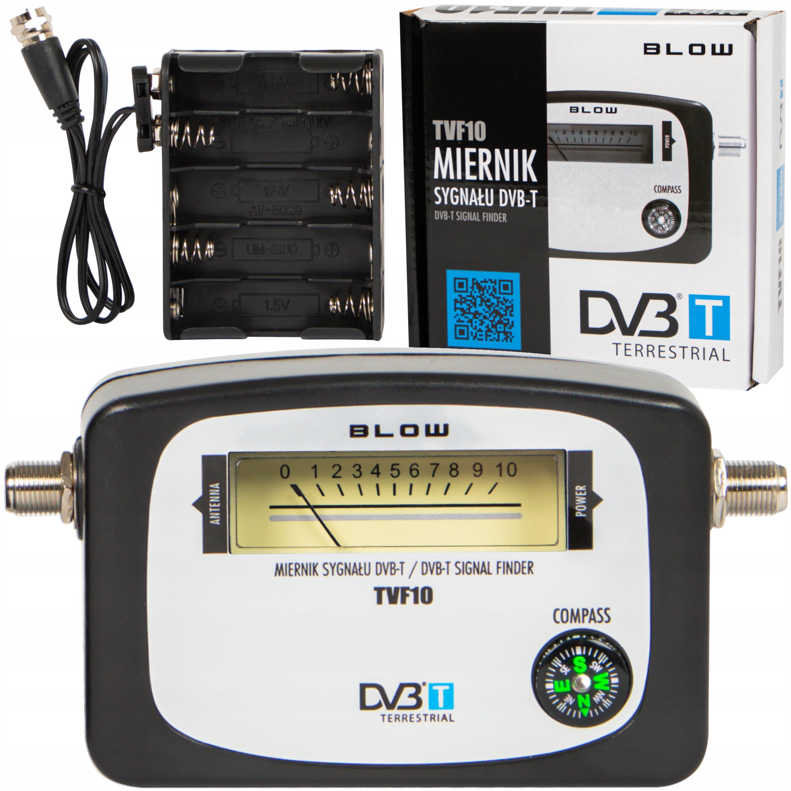 DVB-T SAT SIGNAL METER BLOW TVF10 SIGNAL FINDER TERRESTRIAL TV