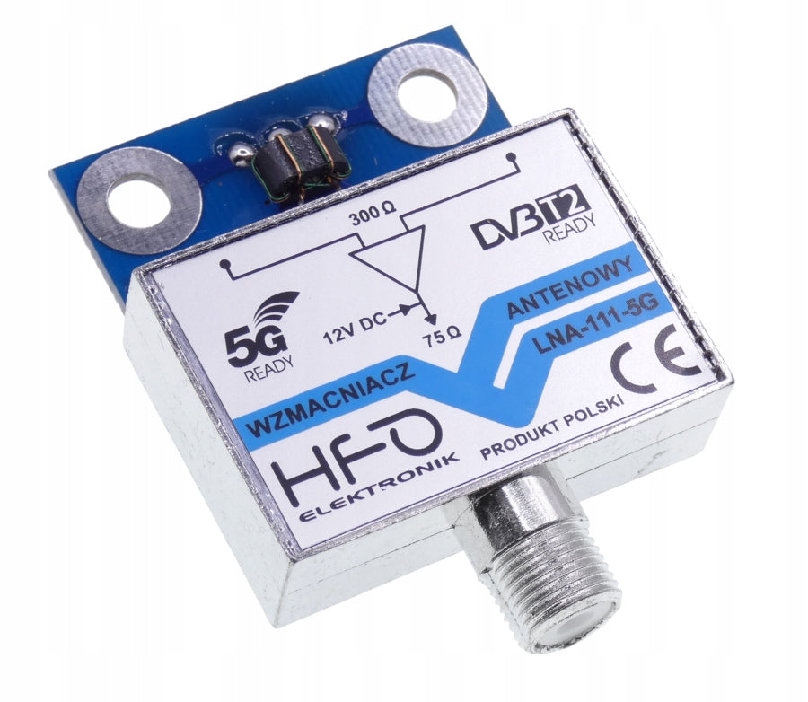 DVB-T2 Antenna Amplifier LNA-111 5G 15dB Power Supply 12V Manufacturer code LNA111-5G
