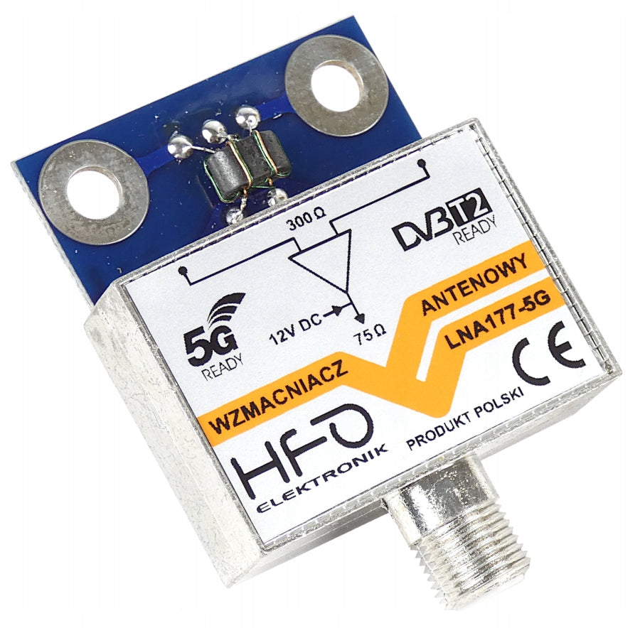 DVB-T2 Antenna Amplifier LNA-177 5G 27dB Power Supply 12V Manufacturer code LNA-177-5G