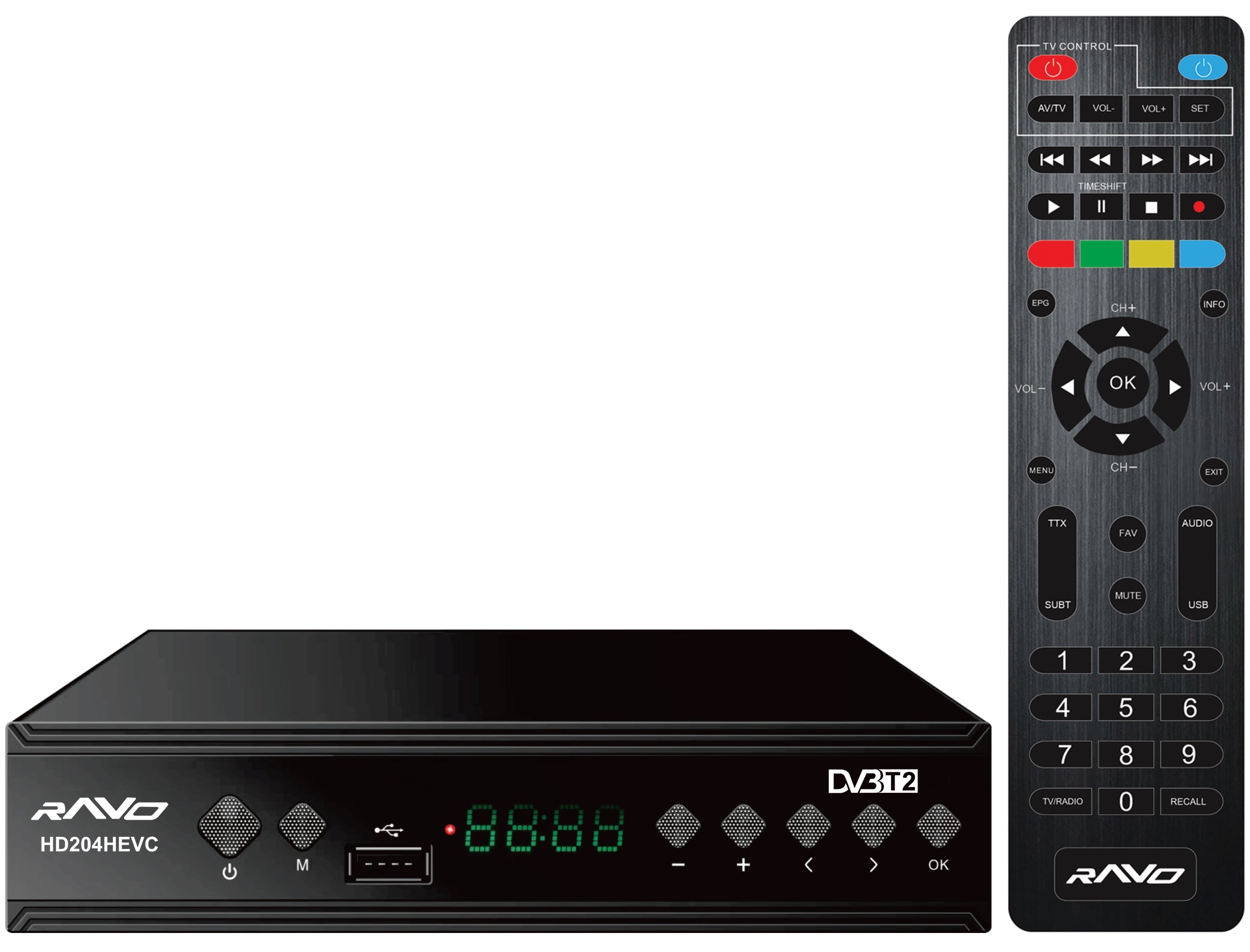 DVB-T2 HD DECODER HD204 HEVC H.265/HEVC TUNER