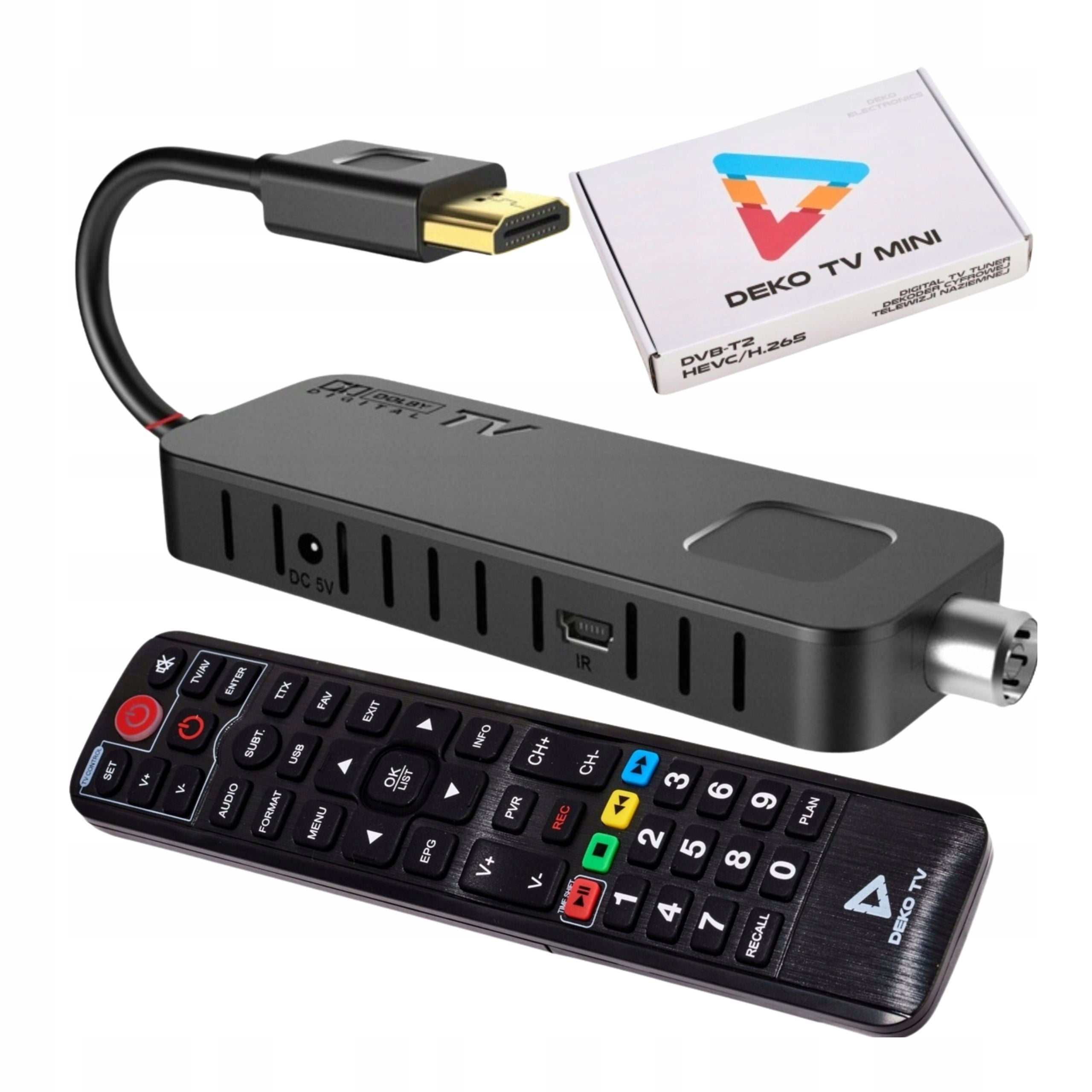 DVB-T2 HEVC TUNER Set Top Box for Terrestrial TV with HDMI Recording Function Packaging status original