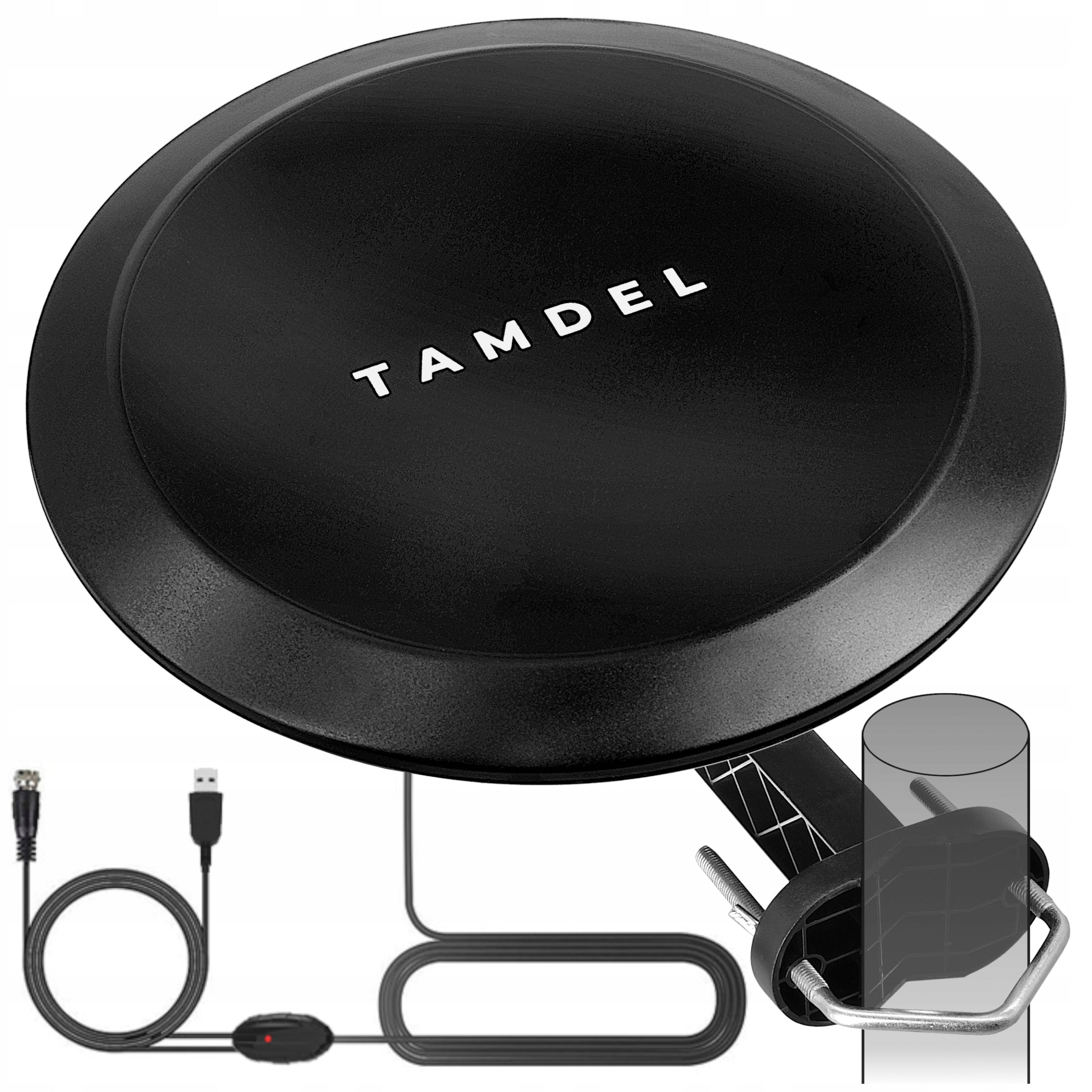 DVB-T2 TERRESTRIAL TV Antenna 360° Cable 10m USB 4K LTE ACTIVE