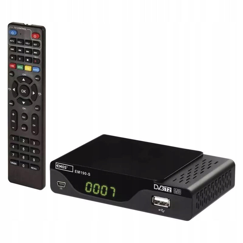 DVB-T2 terrestrial television decoder (tuner) - EMOS EM190-S//EM190-L HD