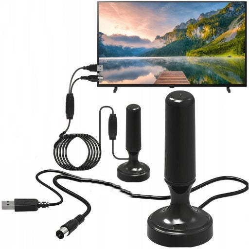 DVBT2 TV FHD 4K MUX-8 LTE ACTIVE ROOM ANTENNA MAGNET AMPLIFIER 5mF/IEC Manufacturer code 05246