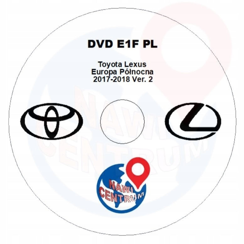 DVD Map 2018 Polish menu Toyota TNS600 TNS700 Lexus Gen03 Gen05