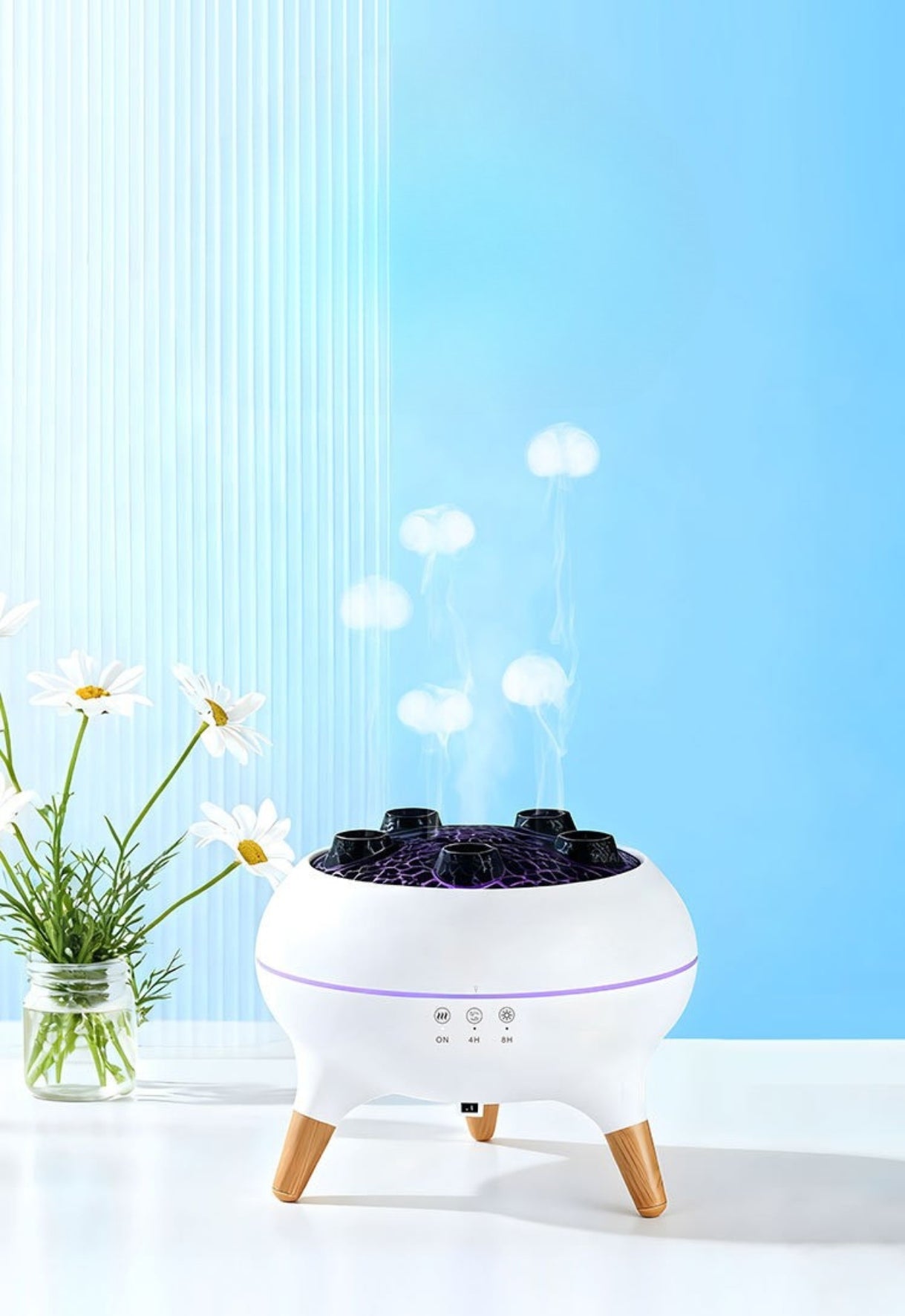 DYNAMIC HUMIDIFIER JELLYFISH ESSENTIAL OIL DIFFUSER LAMP Manufacturer code DOM/MW/B-NAW02