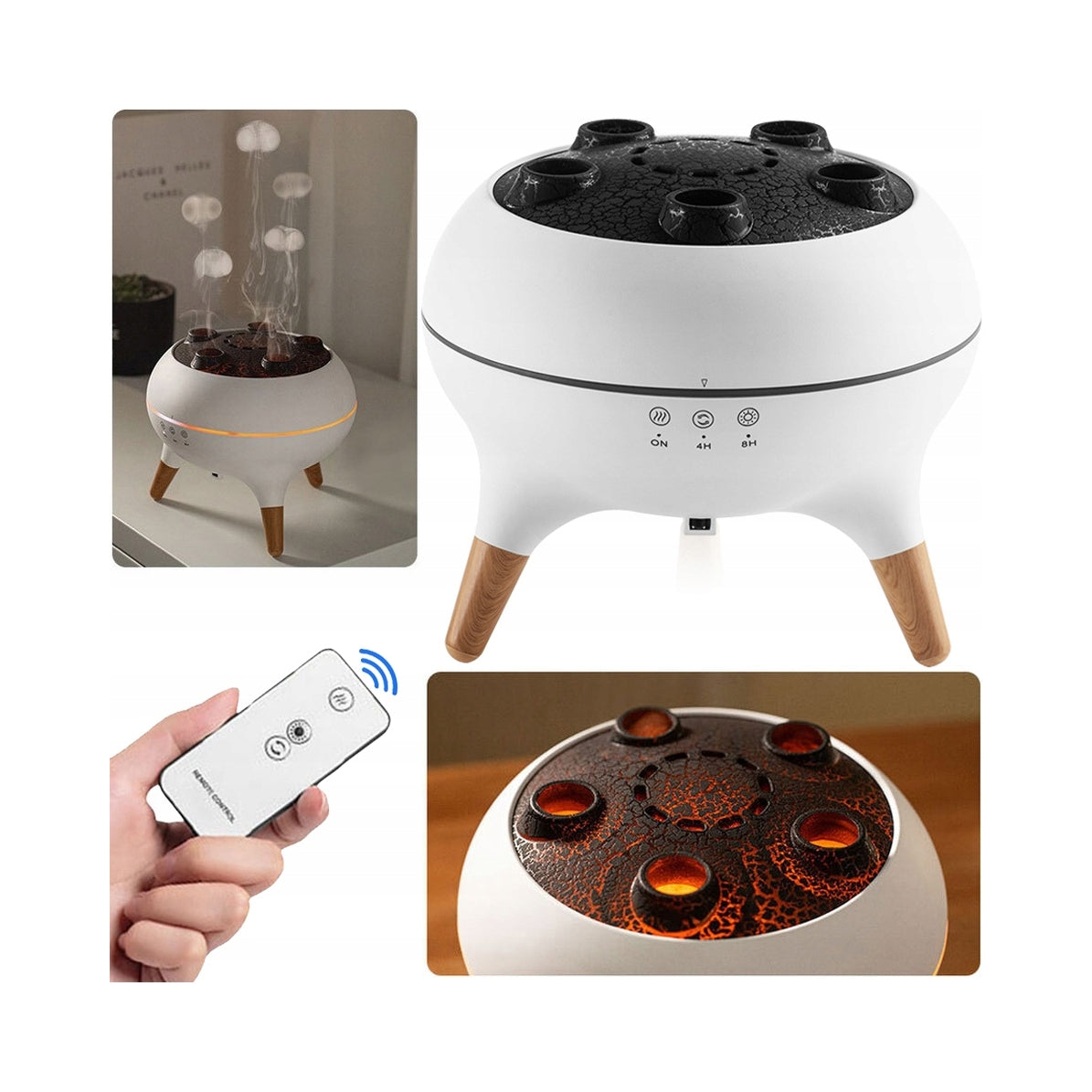 DYNAMIC HUMIDIFIER JELLYFISH ESSENTIAL OIL DIFFUSER LAMP Packaging status original