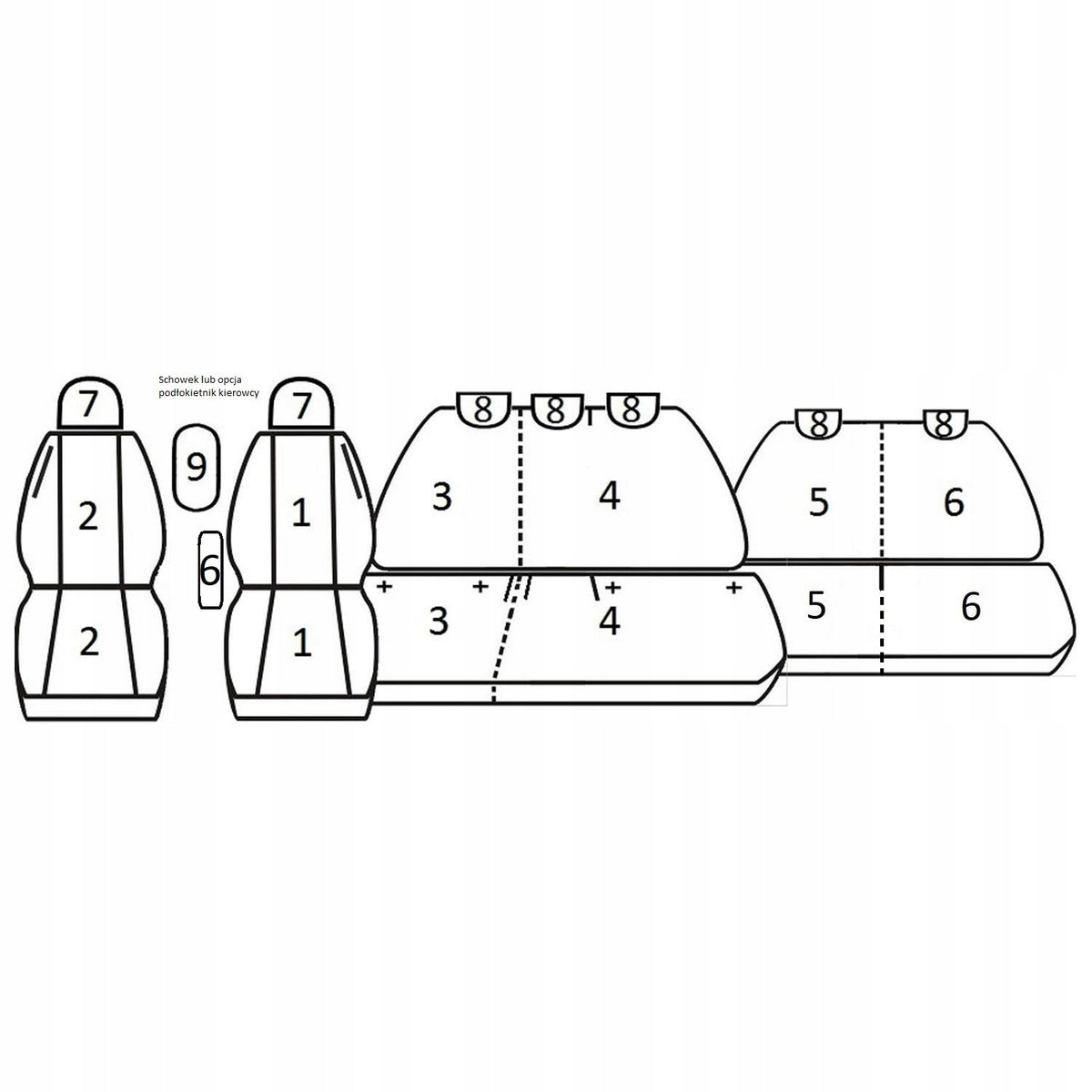 Dacia Jogger DEDICATION Covers (7-Person) Manufacturer code S-DA.JOGG/01_T01