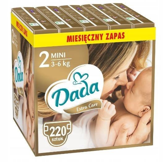 Dada Diapers Extra Care 2 5x44 pcs 3-6 kg 220 pieces Medical device yes