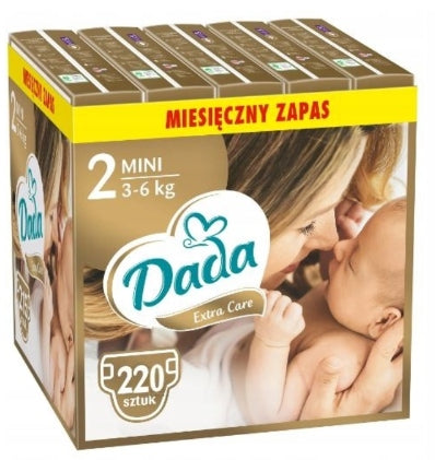 Dada Diapers Extra Care 2 5x44 pcs 3-6 kg 220 pieces