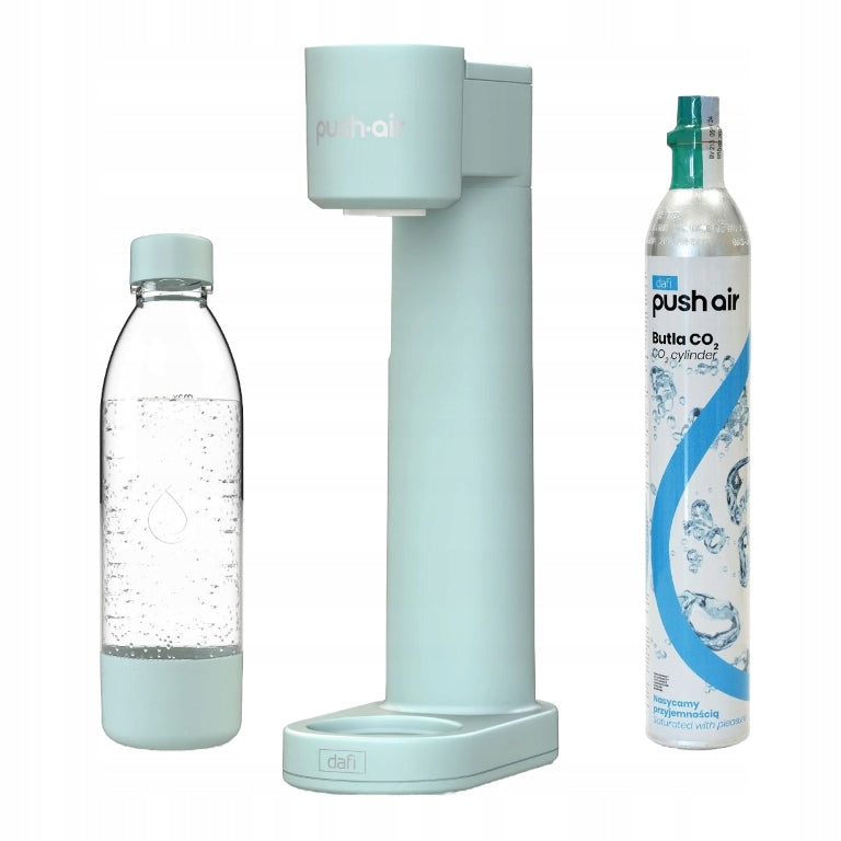 Dafi PushAir Saturator with CO2 cartridge + 0,7l bottle Mint