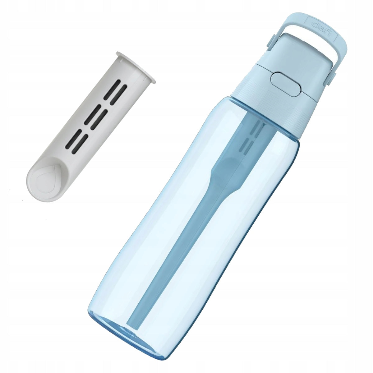 Dafi Solid 0,7 Water Filter Bottle Blue DODA Dove Blue Dyed Packaging status original
