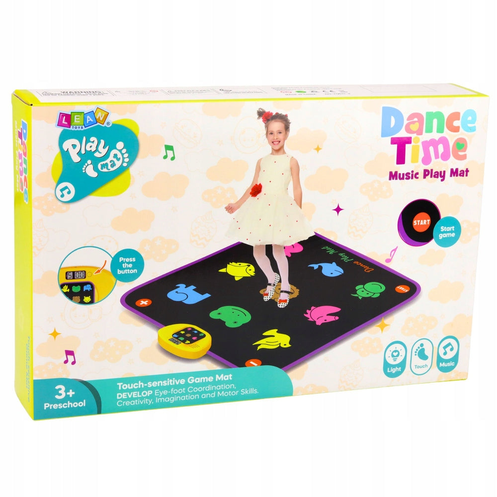 Dance mat animals 5 modes 3 levels Lean Toys 290x445 mm Kid's age 3+ years