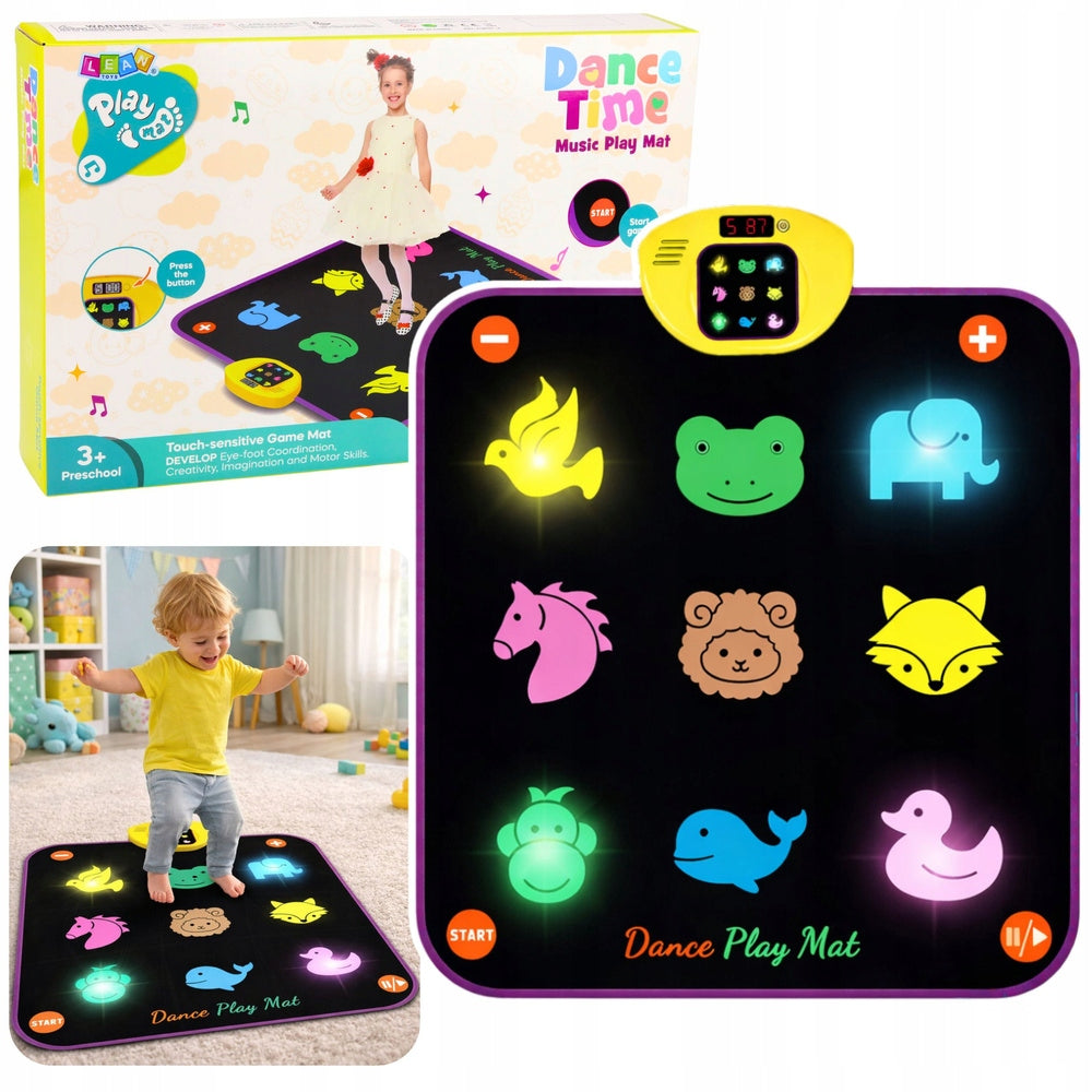 Dance mat animals 5 modes 3 levels Lean Toys 290x445 mm