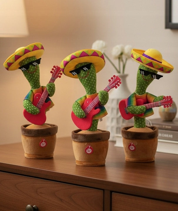 Dancing Cactus With Guitar Voice Repeat Function Songs Packaging status original