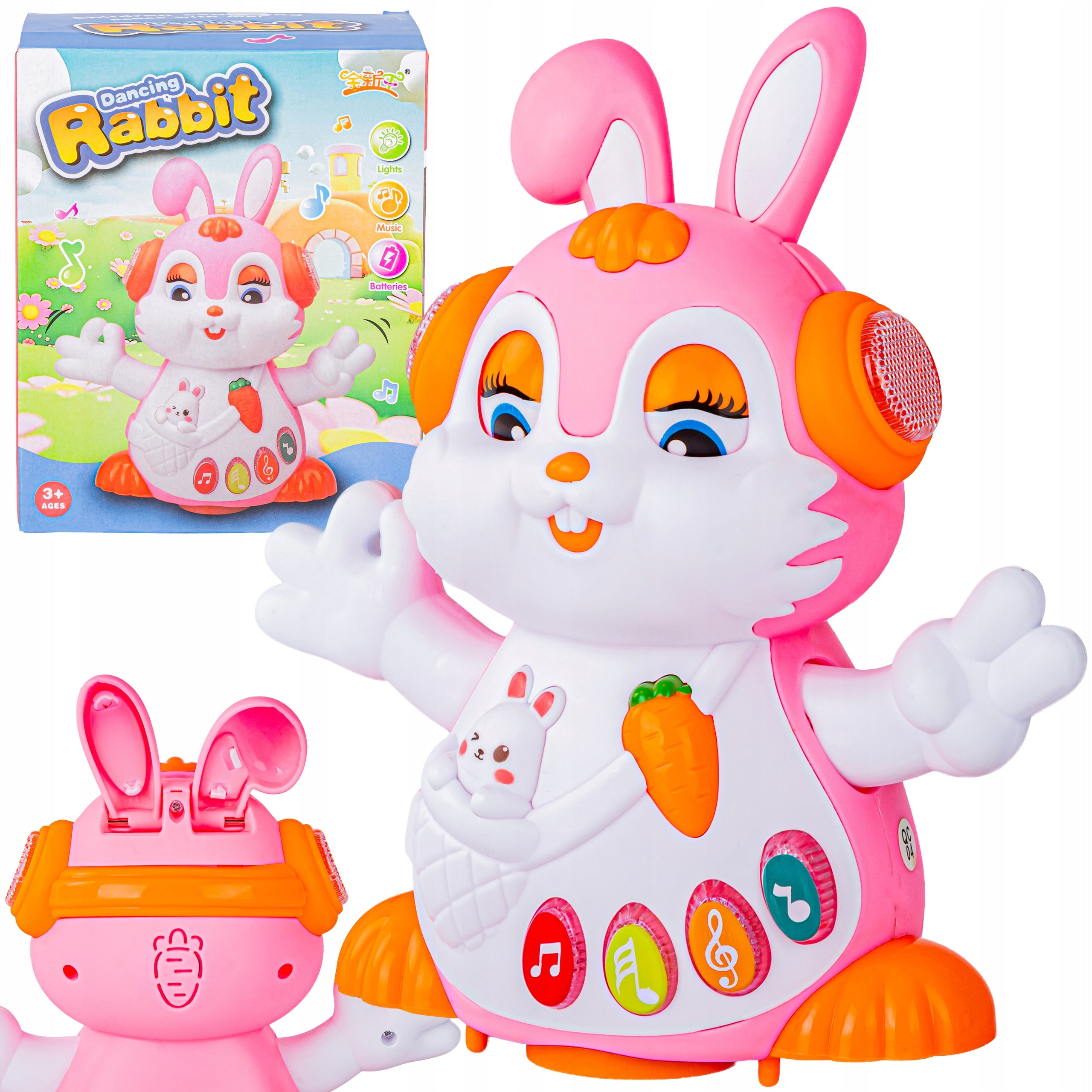 Dancing Rabbit with Music and LED Lights Interactive Toy for Kids