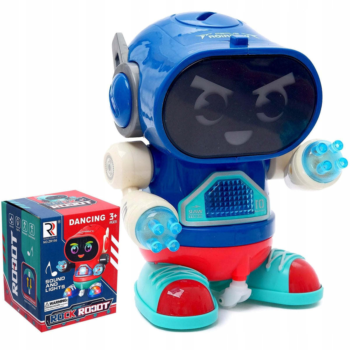 Dancing Robot Cheerful Robot Dance Light Effects Color multicolor
